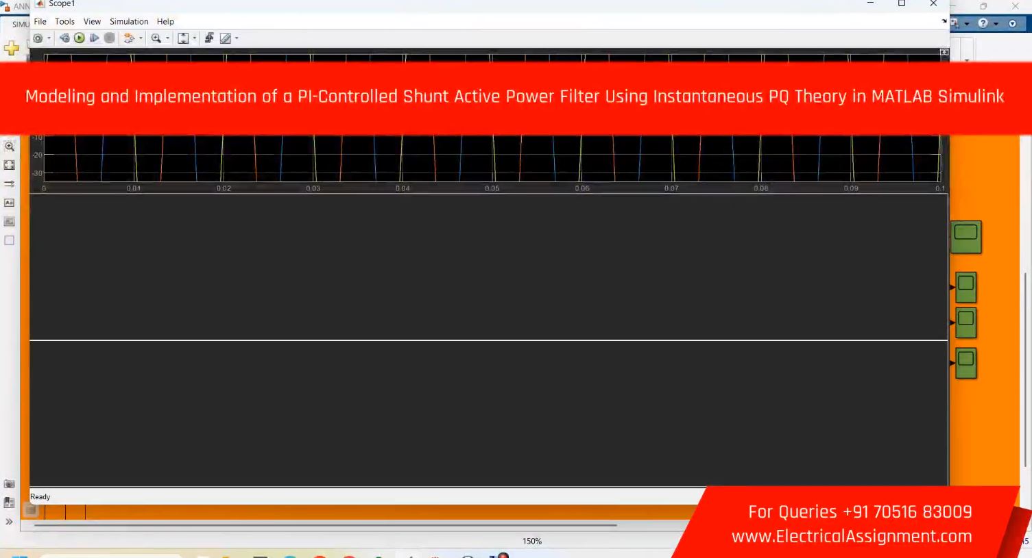 PI-Controlled Shunt Active Power Filter for Advanced Harmonic Compensation MATLAB Simulink screenshot 11